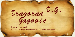 Dragorad Gagović vizit kartica